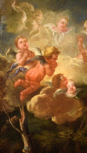 Antiquités - Saint Francis, Genoese School, 17th century, workshop of Domenico Piola (1628–1703)